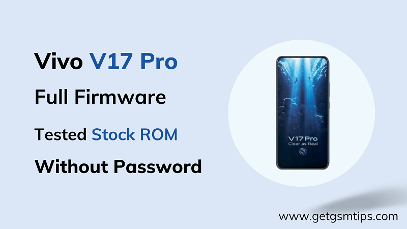 Vivo V17 Pro PD1931F / PD1931BF Firmware