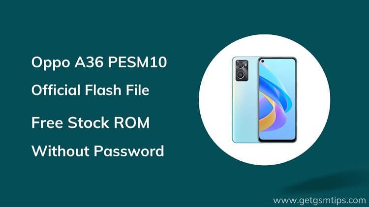 Oppo A36 PESM10 Firmware
