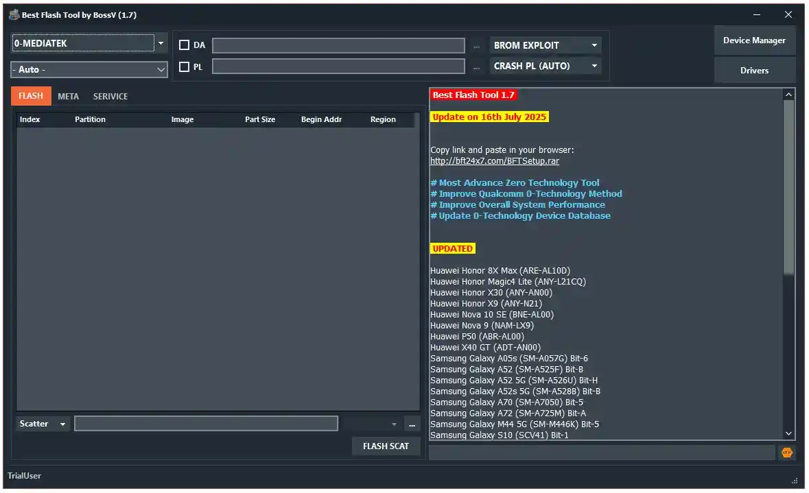 Best Flash Tool by BossV v1.7