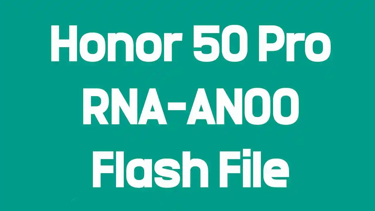 Honor 50 Pro RNA-AN00 Firmware