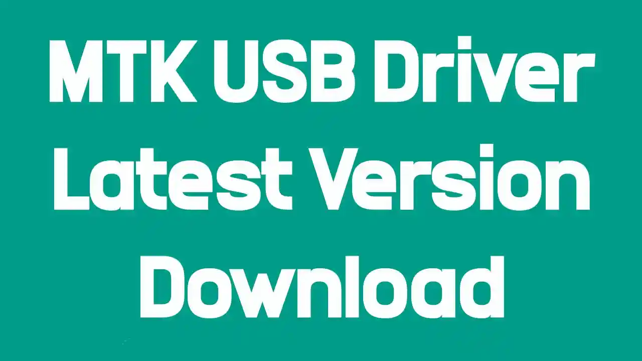 MTK USB Driver Download