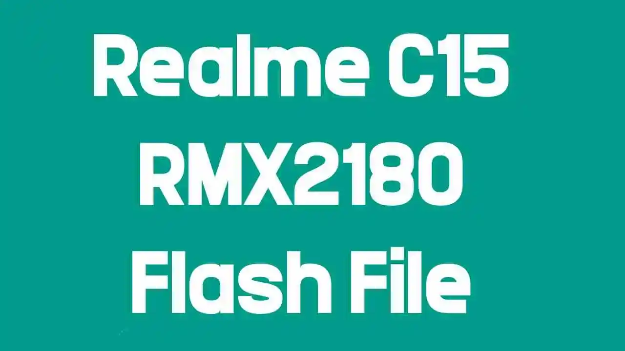 Realme C15 RMX2180 Flash File